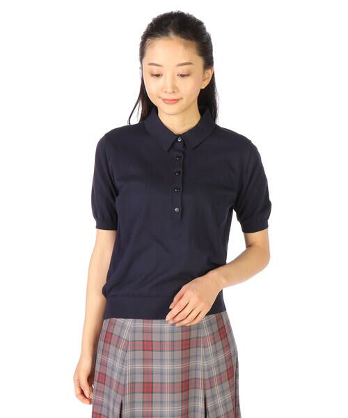 polo コットンブレンド 半袖セーター / グリーン セール】 コットンブレンド ショートスリーブ セーター （ニット