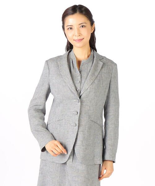 KEITH Lサイズ/キースエルサイズ リネンギンガムジャケット ネイビー 44