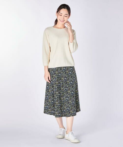 KEITH Lサイズ / キースエルサイズ ミニ・ひざ丈スカート | 【Lサイズ】Garden Bloomsスカート | 詳細1