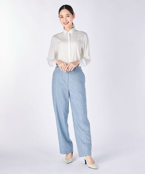 KEITH Lサイズ / キースエルサイズ シャツ・ブラウス | 【Lサイズ】ストレッチシフォンブラウス | 詳細1