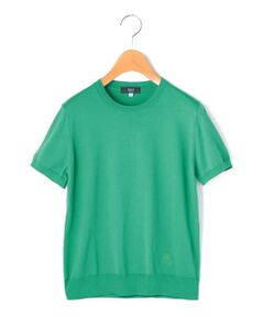 【Lサイズ】コットンハイゲージ半袖ニット