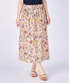 KEITH Lサイズ / キースエルサイズ ミニ・ひざ丈スカート | 【Lサイズ】チンツフラワースカート