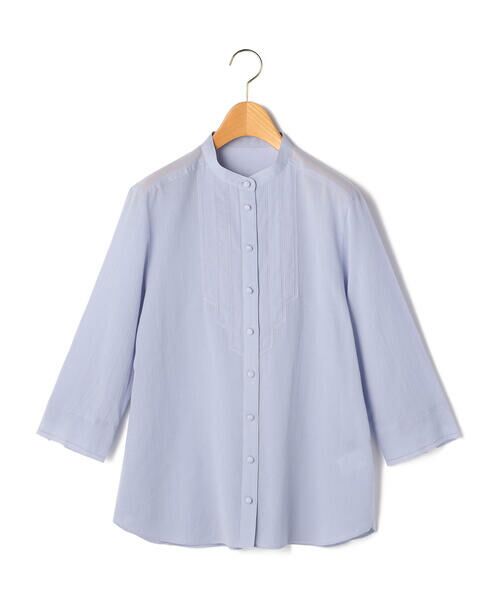 KEITH Lサイズ / キースエルサイズ シャツ・ブラウス | 【Lサイズ】ウェービーローンブラウス（ブルー）