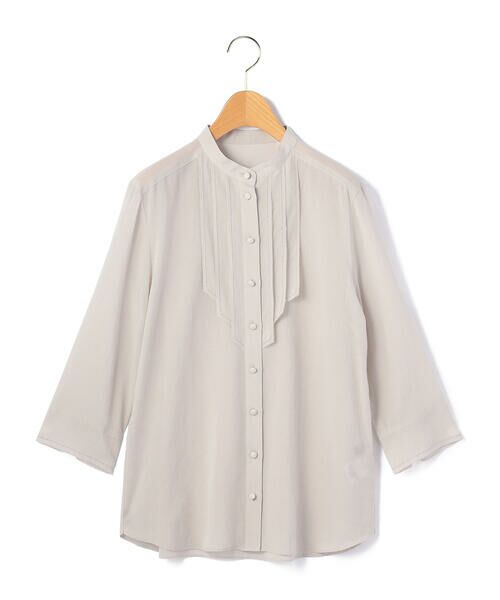 KEITH Lサイズ / キースエルサイズ シャツ・ブラウス | 【Lサイズ】ウェービーローンブラウス（オフホワイト）