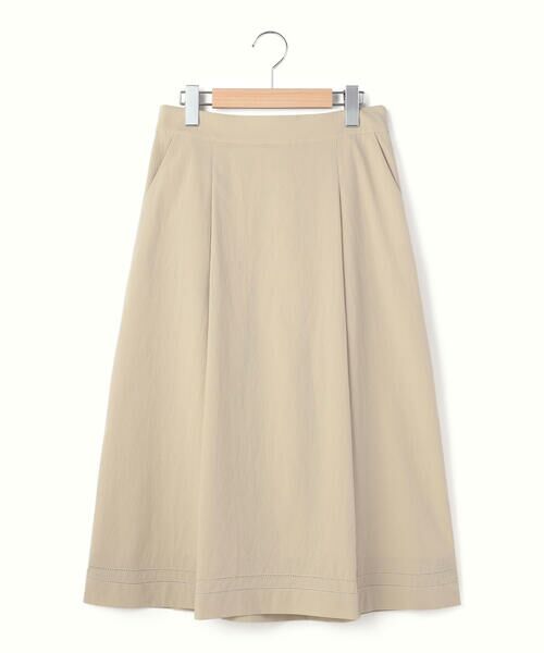 KEITH Lサイズ / キースエルサイズ ミニ・ひざ丈スカート | 【Lサイズ】クールクロススカート（ベージュ）