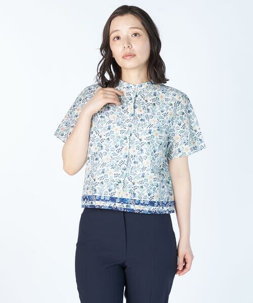 KEITH Lサイズ/キースエルサイズ 【Lサイズ】Anniversary Edenham Liberty Print Half Sleeve Blouse オフホワイト 48 KEITH Lサイズ/キースエルサイズ 【Lサイズ】Anniversary Edenham Liberty Print Half Sleeve Blouse オフホワイト 48