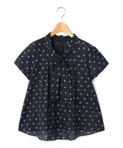 KEITH Lサイズ / キースエルサイズ シャツ・ブラウス | 【Lサイズ】プリントWightリボンブラウス