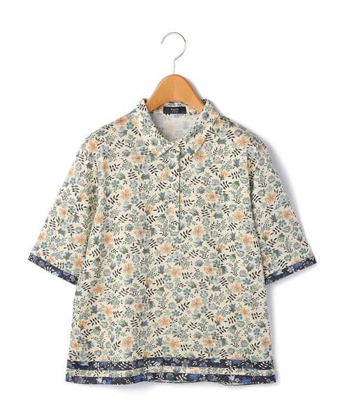 KEITH Lサイズ/キースエルサイズ 【Lサイズ】Edenham Border Liberty Print Polo Collar Cut&Sewn オフホワイト 46 KEITH Lサイズ/キースエルサイズ 【Lサイズ】Edenham Border Liberty Print Polo Collar Cut&Sewn オフホワイト 46