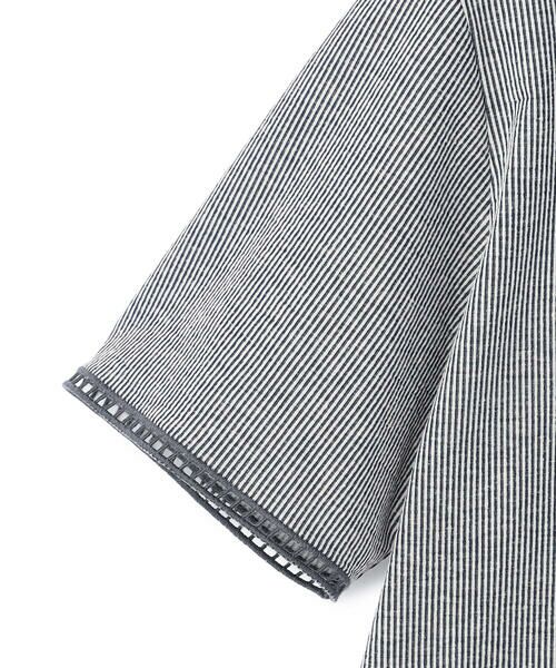 KEITH Lサイズ / キースエルサイズ カットソー | 【Lサイズ】ストライプジャージーポロカラーカットソー | 詳細6