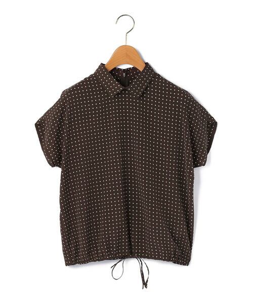 KEITH Lサイズ / キースエルサイズ シャツ・ブラウス | 【Lサイズ】スクエアドットブラウス | 詳細4
