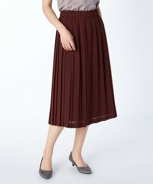 KEITH Lサイズ / キースエルサイズ ミニ・ひざ丈スカート | 【Lサイズ】ソフトポプリンスカート（レッド）