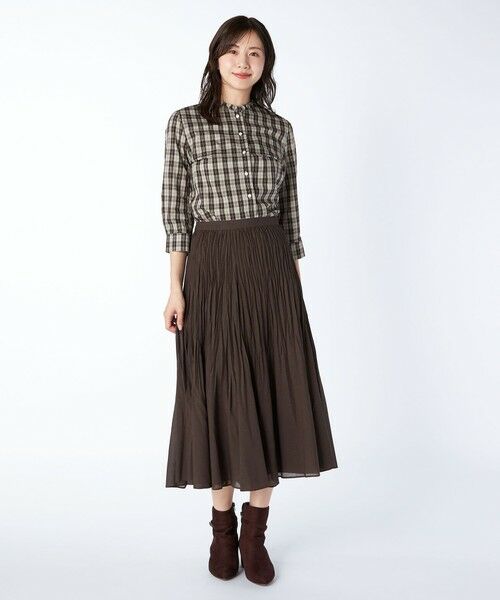 KEITH Lサイズ / キースエルサイズ シャツ・ブラウス | 【Lサイズ】ブロードチェックブラウス | 詳細3