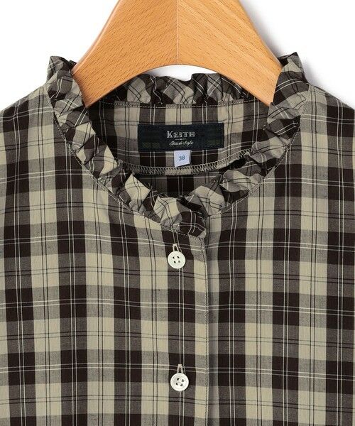 KEITH Lサイズ / キースエルサイズ シャツ・ブラウス | 【Lサイズ】ブロードチェックブラウス | 詳細6