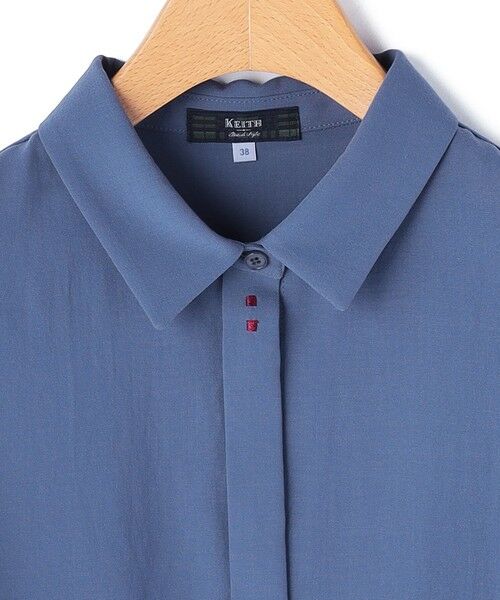 KEITH Lサイズ / キースエルサイズ シャツ・ブラウス | 【Lサイズ】ソフトポプリンブラウス | 詳細4