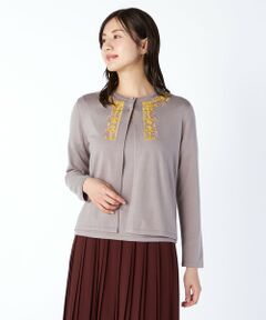 KEITH Lサイズ / キースエルサイズ ニット・セーター | 【Lサイズ】Ｖ＆Ａエンブロイダリーニットカーディガン