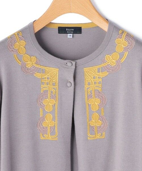 KEITH Lサイズ / キースエルサイズ ニット・セーター | 【Lサイズ】Ｖ＆Ａエンブロイダリーニットカーディガン | 詳細4