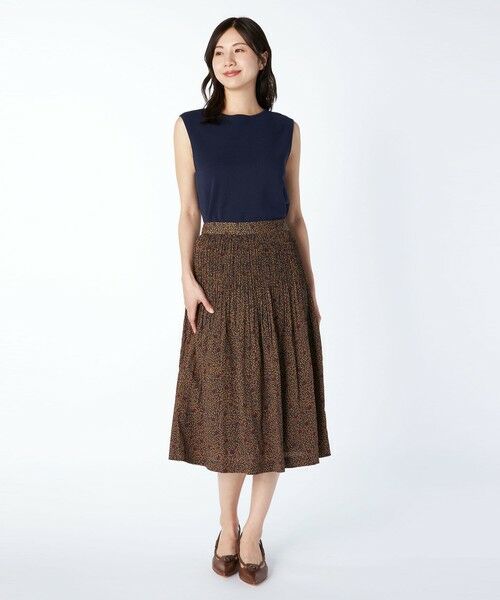 KEITH Lサイズ / キースエルサイズ ミニ・ひざ丈スカート | 【Lサイズ】スモールリーフPtスカート | 詳細3