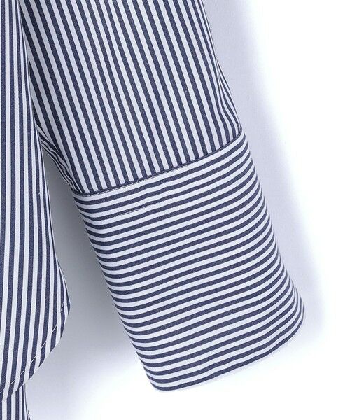 KEITH Lサイズ / キースエルサイズ シャツ・ブラウス | 【Lサイズ】ロンドンストライプスタンドカラーブラウス | 詳細6