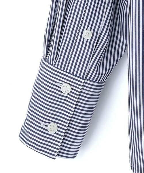 KEITH Lサイズ / キースエルサイズ シャツ・ブラウス | 【Lサイズ】ロンドンストライプスタンドカラーブラウス | 詳細7