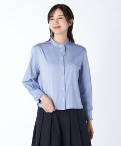 KEITH Lサイズ / キースエルサイズ シャツ・ブラウス | 【Lサイズ】ピンオックススタンドカラーブラウス