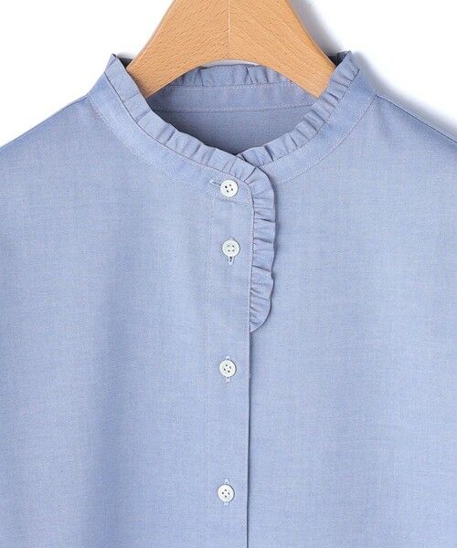 KEITH Lサイズ / キースエルサイズ シャツ・ブラウス | 【Lサイズ】ピンオックススタンドカラーブラウス | 詳細4