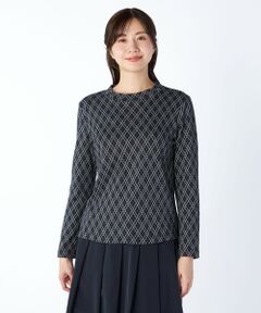 KEITH Lサイズ / キースエルサイズ カットソー | 【Lサイズ】ダイヤパターンカットソースタンドカラー