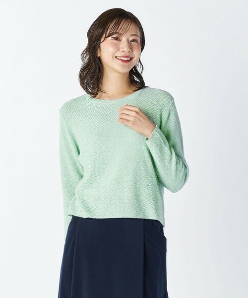 KEITH Lサイズ / キースエルサイズ ニット・セーター | 【Lサイズ】シードステッチニット（ライトグリーン）