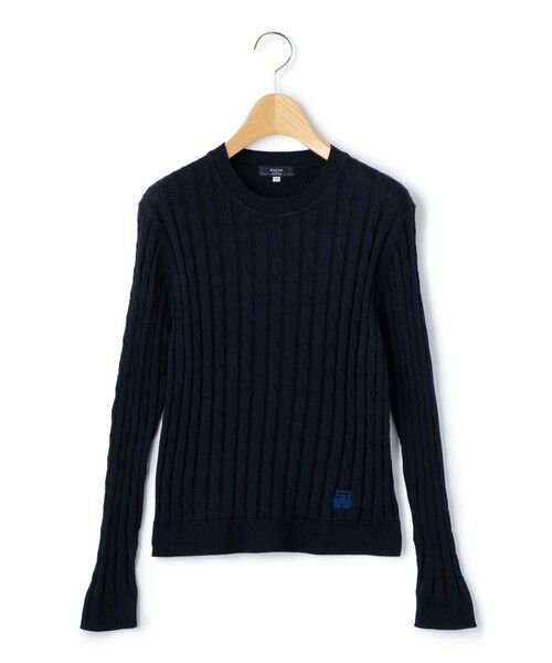 KEITH Lサイズ / キースエルサイズ ニット・セーター | 【Lサイズ】ハイゲージケーブルニットプルオーバー（ネイビー）