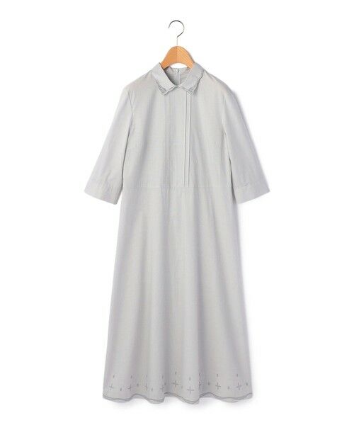 KEITH Lサイズ / キースエルサイズ ドレス | 【Lサイズ】ヘアラインストライプワンピース（グレー）