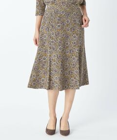 KEITH Lサイズ / キースエルサイズ ミニ・ひざ丈スカート | 【Lサイズ】ウッドカットフラワースカート