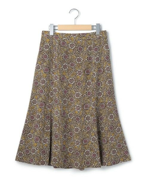 KEITH Lサイズ / キースエルサイズ ミニ・ひざ丈スカート | 【Lサイズ】ウッドカットフラワースカート | 詳細4