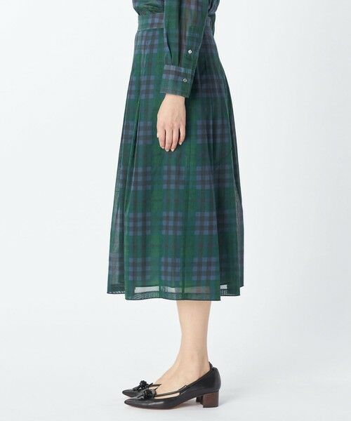 KEITH Lサイズ / キースエルサイズ ミニ・ひざ丈スカート | 【Lサイズ】オーガンジーキースチェックスカート | 詳細1