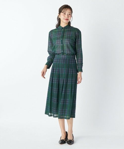 KEITH Lサイズ / キースエルサイズ ミニ・ひざ丈スカート | 【Lサイズ】オーガンジーキースチェックスカート | 詳細3