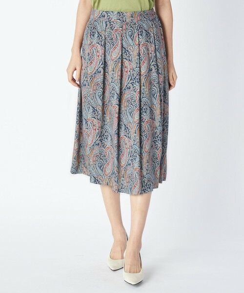 KEITH Lサイズ / キースエルサイズ ミニ・ひざ丈スカート | 【Lサイズ】イングリッシュチンツスカート（ネイビー）