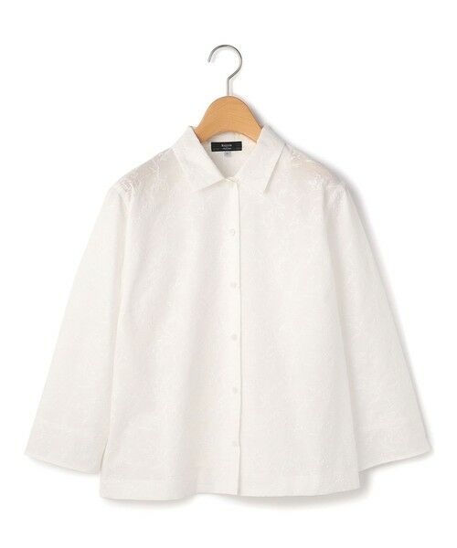 KEITH Lサイズ / キースエルサイズ シャツ・ブラウス | 【Lサイズ】ミモザエンブロイダリーシャツブラウス（ホワイト）