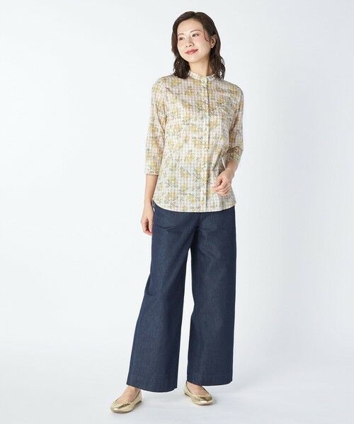 KEITH Lサイズ / キースエルサイズ シャツ・ブラウス | 【Lサイズ】ミモザパッチワークブラウス | 詳細1