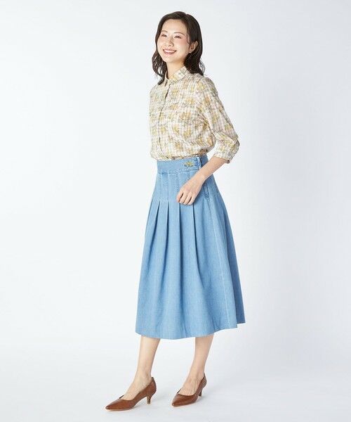 KEITH Lサイズ / キースエルサイズ シャツ・ブラウス | 【Lサイズ】ミモザパッチワークシャツブラウス | 詳細1