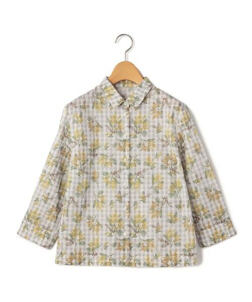 KEITH Lサイズ / キースエルサイズ シャツ・ブラウス | 【Lサイズ】ミモザパッチワークシャツブラウス | 詳細4