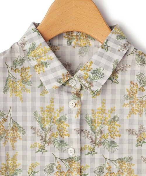 KEITH Lサイズ / キースエルサイズ シャツ・ブラウス | 【Lサイズ】ミモザパッチワークシャツブラウス | 詳細6