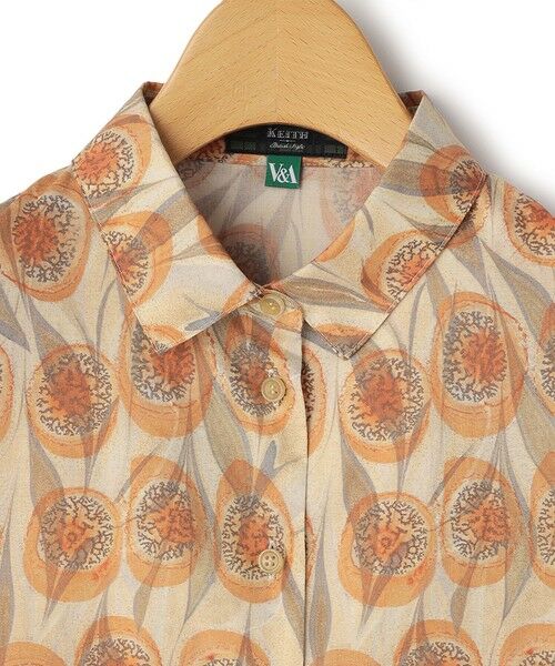 KEITH Lサイズ / キースエルサイズ シャツ・ブラウス | 【Lサイズ】Ｖ＆Ａ　ＴＩＲＺＡＨ　ＭＡＲＢＬＥブラウス | 詳細4