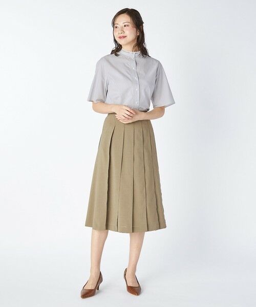 KEITH Lサイズ / キースエルサイズ シャツ・ブラウス | 【Lサイズ】ヘアラインストライプシャツブラウス | 詳細5