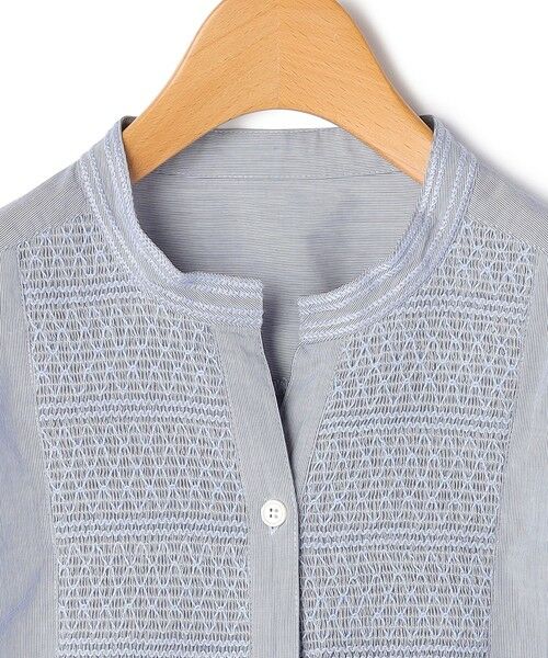 KEITH Lサイズ / キースエルサイズ シャツ・ブラウス | 【Lサイズ】ヘアラインストライプブラウス | 詳細4