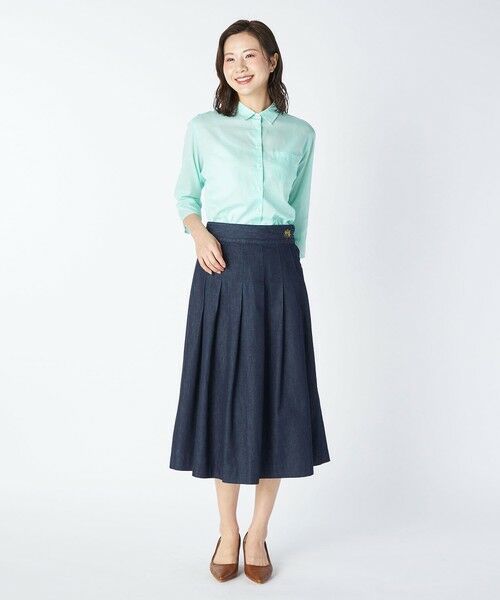 KEITH Lサイズ / キースエルサイズ シャツ・ブラウス | 【Lサイズ】シャンブレーローンブラウス | 詳細1