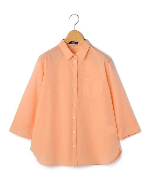 KEITH Lサイズ / キースエルサイズ シャツ・ブラウス | 【Lサイズ】シャンブレーローンブラウス(オレンジ)