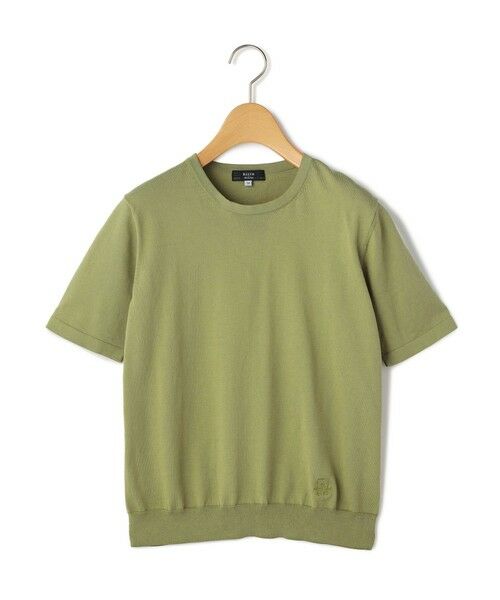 KEITH Lサイズ / キースエルサイズ ニット・セーター | 【Lサイズ】コットンハイゲージニットプルオーバー（グリーン）