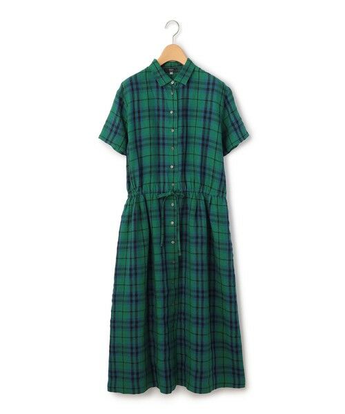 KEITH Lサイズ / キースエルサイズ ドレス | 【Lサイズ】リネンキースチェックワンピース | 詳細3