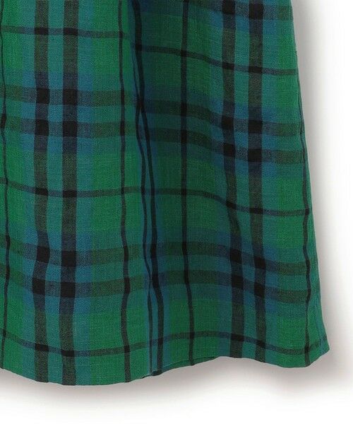 KEITH Lサイズ / キースエルサイズ ドレス | 【Lサイズ】リネンキースチェックワンピース | 詳細8