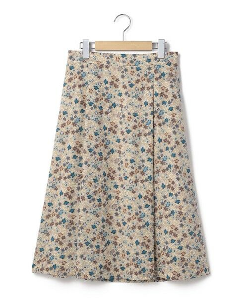 KEITH Lサイズ / キースエルサイズ ミニ・ひざ丈スカート | 【Lサイズ】カントリーフラワースカート（ベージュ）