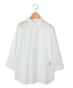 KEITH Lサイズ / キースエルサイズ シャツ・ブラウス | 【Lサイズ】Ｂｒｅｅｚｙストライプブラウス