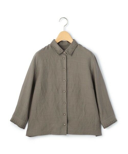 KEITH Lサイズ / キースエルサイズ シャツ・ブラウス | 【Lサイズ】ラミーローンシャツ（ダークブラウン）